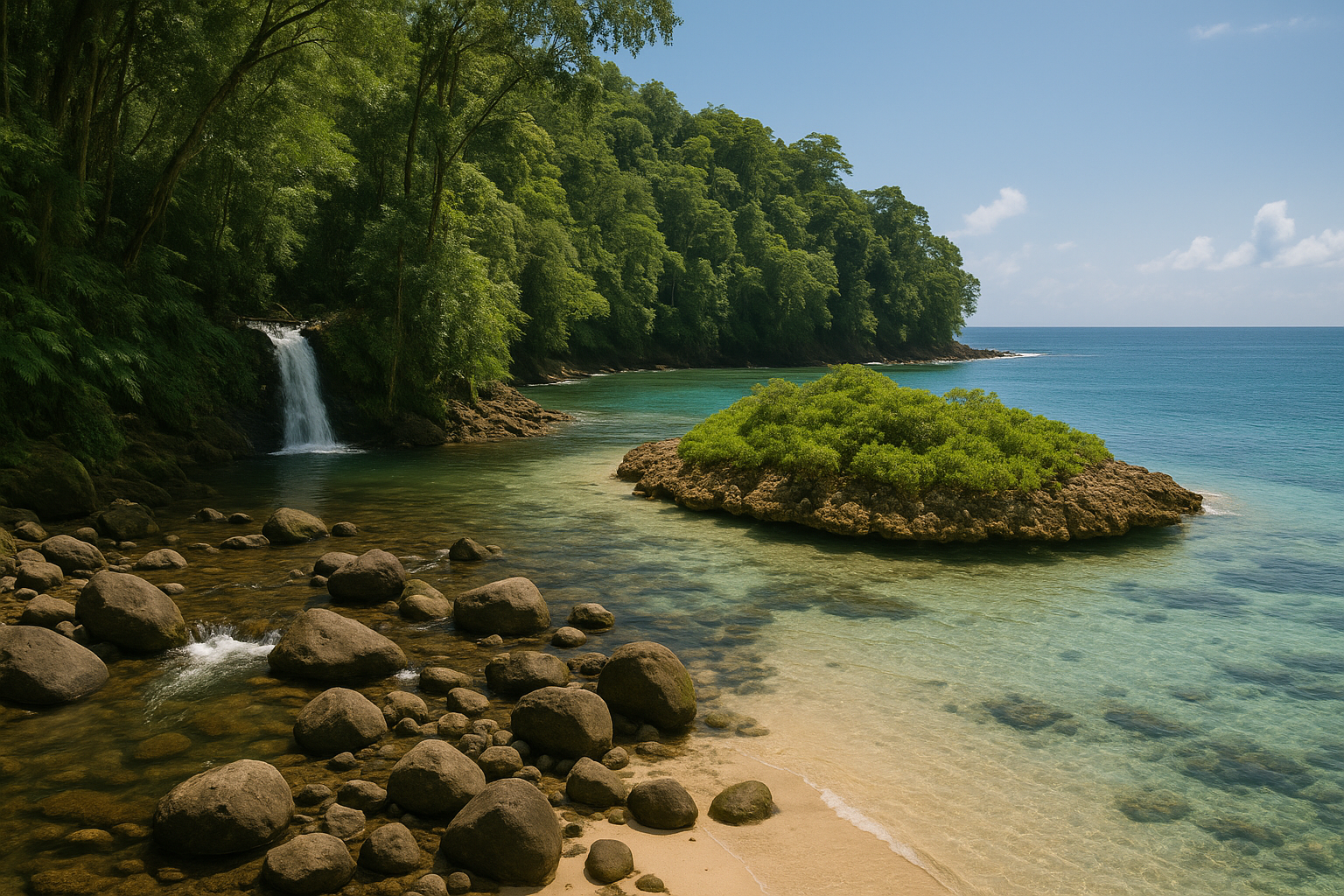 La formation géologique d’un îlet corallien en Guadeloupe La formation géologique d’un îlet corallien en Guadeloupe